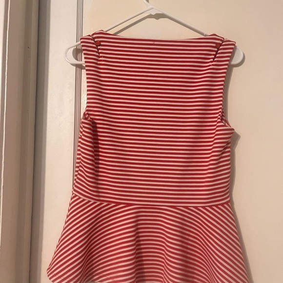 Postmark by Anthropologie Red Striped Sleeveless shirt - Picture 2 of 4